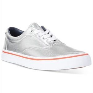NIB Polo Ralph Lauren Metallic Thorton Sneakers